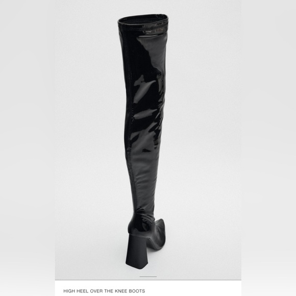 ZARA HIGH HEEL OVER THE KNEE BOOTS - Picture 5 of 5